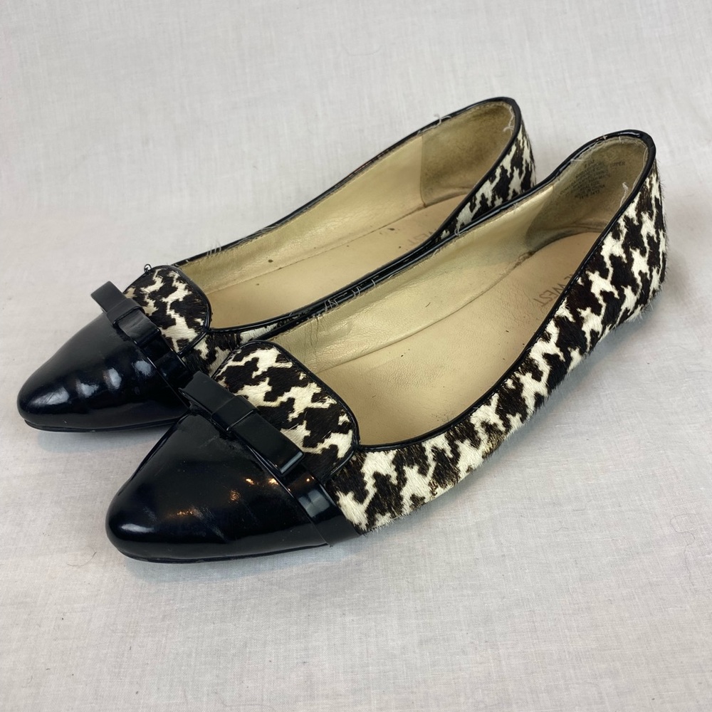 Nine West calf hair shoes flats Women’s size 8.5 - Picture 1 of 9